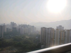 Balcony in 3 BHK Apartment at Courtyard by Narang Realty and The Wadhwa Group, Pokhran Road No Two – for Sale