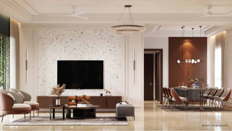 Living Room, kolte-patil-life-republic-canvas 3.5 Bedroom 1700 Sq.Ft. Apartment In Hinjewadi Pune 9510599