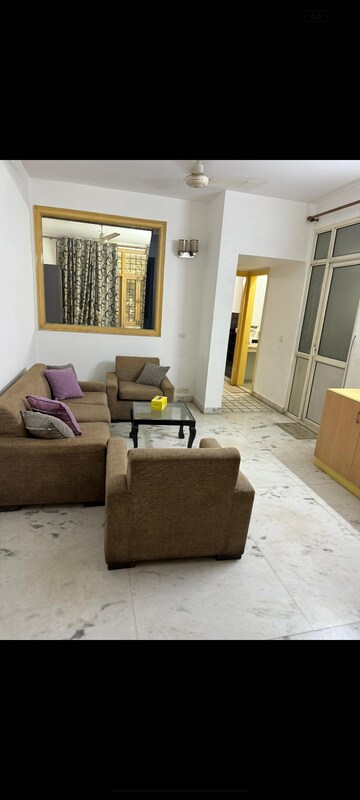 Living Room in 2 BHK Builder Floor at RBC II, Sushant Lok I – for Rent