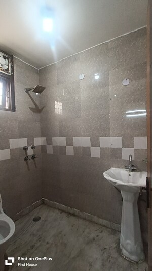 Bathroom in 2 BHK Builder Floor at Panchsheel Vihar – for Rent