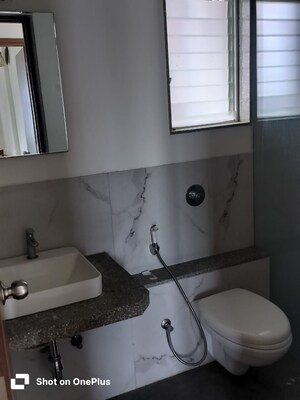 Bathroom in 3 BHK Apartment at Goel Ganga Acropolis, Baner – for Rent