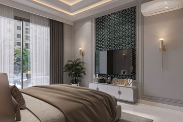 Bedroom in 4 BHK Builder Floor at Unitech South City 1, South City 1 – for Sale