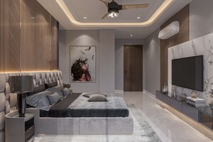 Bedroom in 4 BHK Builder Floor at Unitech South City 1, South City 1 – for Sale