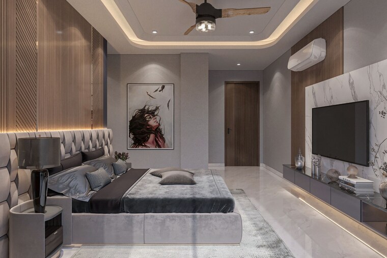 Bedroom, unitech-south-city-1 4 Bedroom 245 Sq.Yd. Builder Floor In South City 1 Gurgaon 9511350