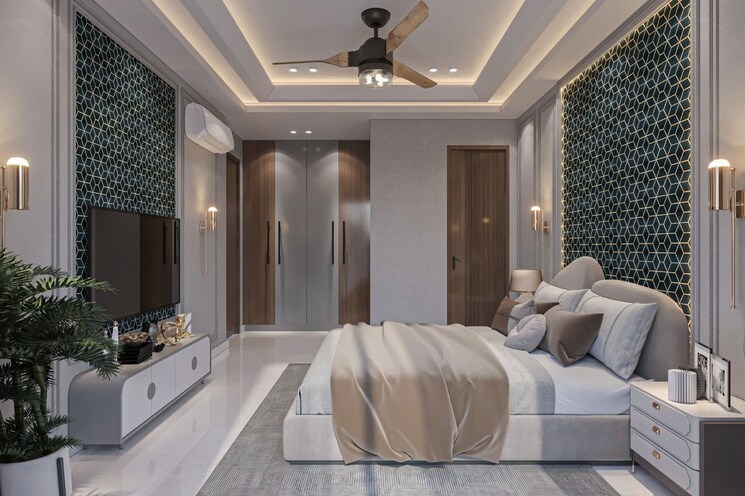 Bedroom, unitech-south-city-1 4 Bedroom 245 Sq.Yd. Builder Floor In South City 1 Gurgaon 9511350