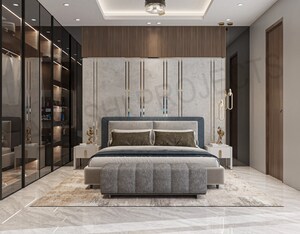 Bedroom in 4 BHK Builder Floor at Unitech South City 1, South City 1 – for Sale