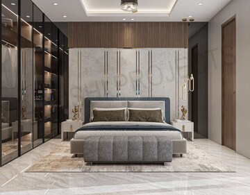 Bedroom in 4 BHK Builder Floor at Unitech South City 1, South City 1 – for Sale