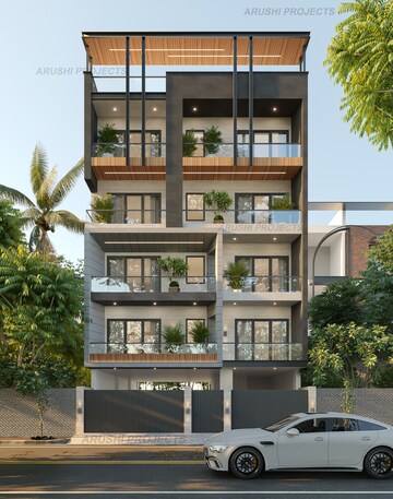 4 BHK Builder Floor – Exterior View View at Unitech South City 1, South City 1 - for Sale