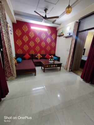 Living Room in 3 BHK Apartment at Guru Nanak Enclave, Dhakoli – for Sale