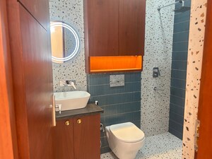 Bathroom in 3 BHK Apartment at Sector 19 Dwarka – for Rent