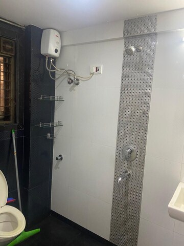 Bathroom in 1 BHK Apartment at Hiranandani Gardens Sunflower, Powai – for Rent