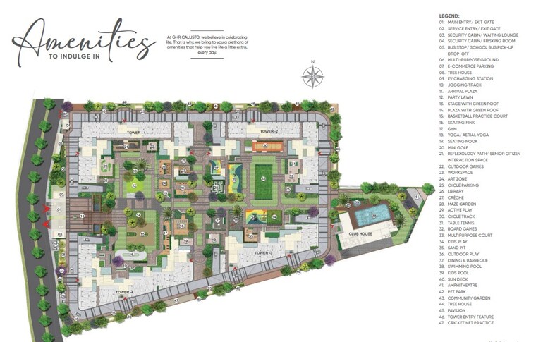 Master Plan, ghr-callisto 3 Bedroom 1915 Sq.Ft. Apartment In Kollur Hyderabad 9512109