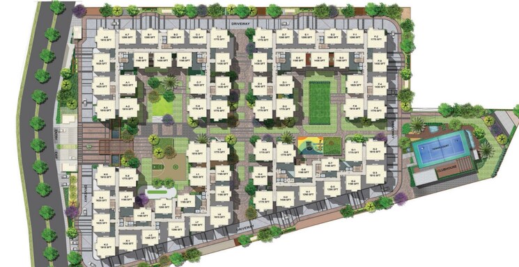 Master Plan, ghr-callisto 3 Bedroom 1915 Sq.Ft. Apartment In Kollur Hyderabad 9512109