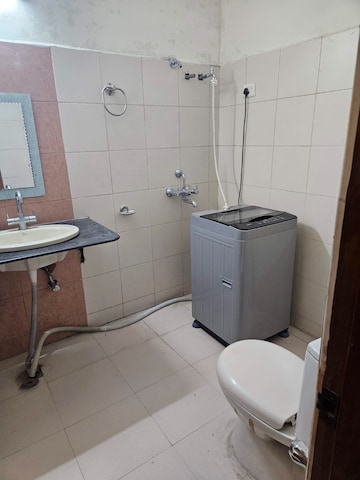 Bathroom in 3 BHK Apartment at NK Savitry Enclave, Vip Road – for Rent