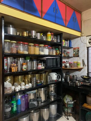 Kitchen in 1 BHK Apartment at Guru Ganesh Nagar Society, Kothrud – for Sale