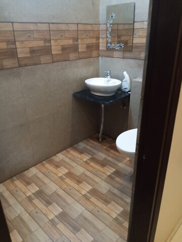 Bathroom in 3 BHK Apartment at Lake View Complex, Dhakoli – for Rent