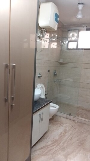 Bathroom in 3 BHK Builder Floor at Rajouri Garden – for Rent