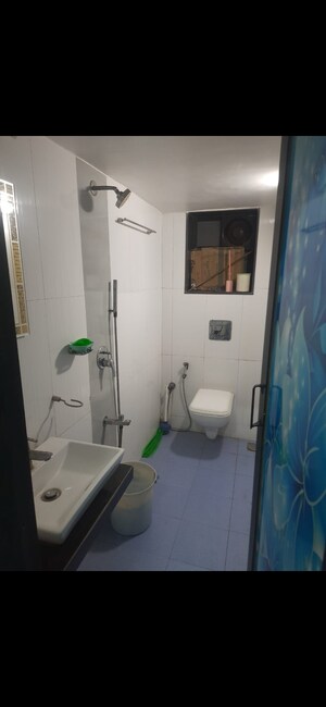 Bathroom in 2 BHK Apartment at Yashovardhan Society, Mahim – for Rent