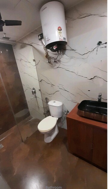 Bathroom in 3 BHK Builder Floor at Bptp Park Floors I, Sector 77 – for Rent