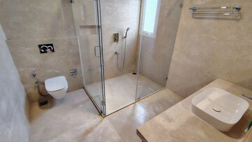 Bathroom in 3 BHK Apartment at Prestige White Meadows, Whitefield – for Rent