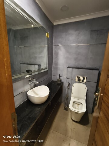Bathroom in 3 BHK Builder Floor at Vasant Kunj – for Rent