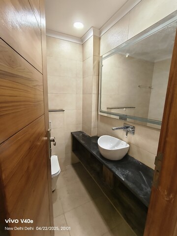 Bathroom in 3 BHK Builder Floor at Vasant Kunj – for Rent