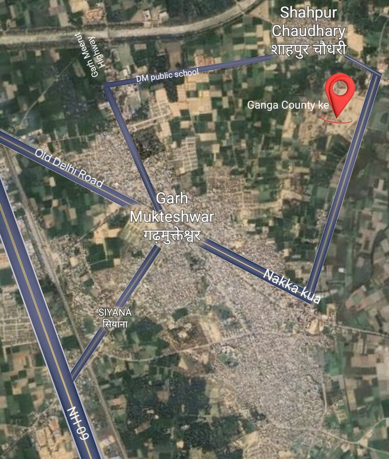 Map Location, om-sai-garden  125 Sq.Yd. Plot In Chipiyana Buzurg Ghaziabad 9513477