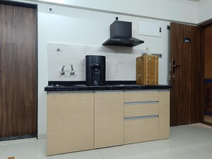 Kitchen in 1 RK Apartment at Bramhacorp Water Bay, Kalyani Nagar – for Rent