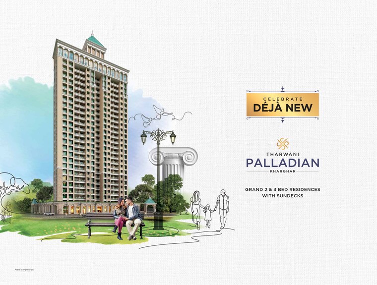 Exterior View, tharwani-palladian 2 Bedroom 611 Sq.Ft. Apartment In Kharghar Navi Mumbai 9513948