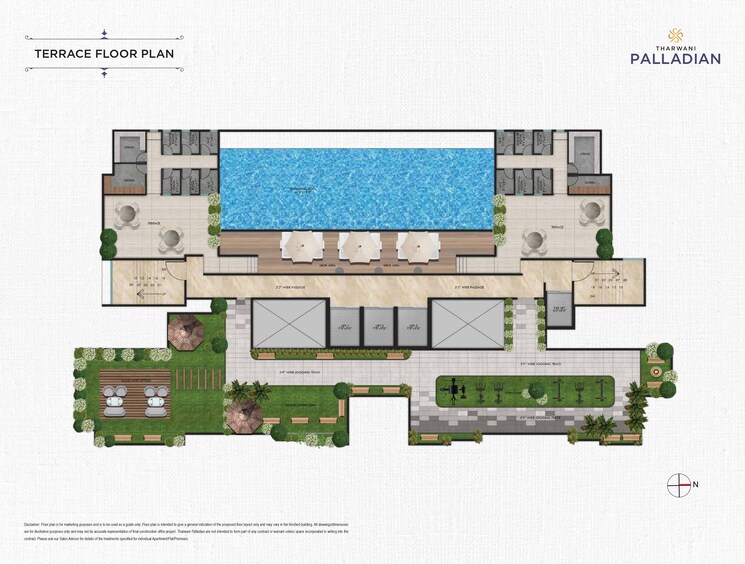 Master Plan, tharwani-palladian 2 Bedroom 611 Sq.Ft. Apartment In Kharghar Navi Mumbai 9513948