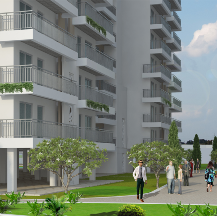 Exterior View, rof-alante 3 Bedroom 1100 Sq.Ft. Apartment In Dharampur Gurgaon 9514365