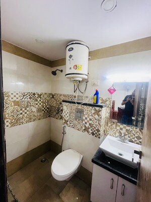 Bathroom in 1 RK Builder Floor at Saket – for Rent
