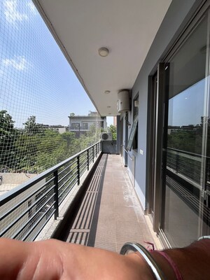 Balcony in 3.5 BHK Builder Floor at Vipul Square, Sector 27 – for Rent