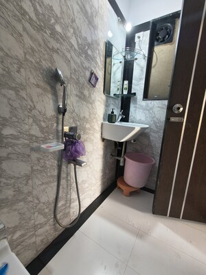 Attached Bathroom in 1 BHK Apartment at Monarch CHS, Andheri East – for Rent