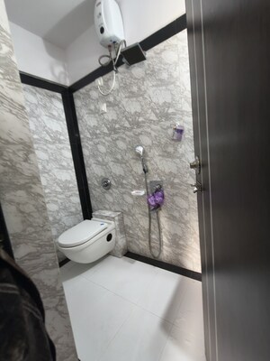 Attached Bathroom in 1 BHK Apartment at Monarch CHS, Andheri East – for Rent
