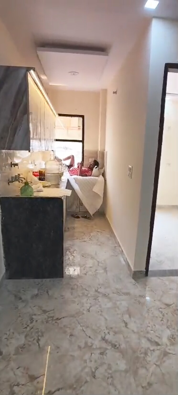 Kitchen, ganga-apartments-burari 2 Bedroom 450 Sq.Ft. Builder Floor In Burari Delhi 9514555