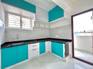 Kitchen in 2 BHK Apartment at Salarpuria Cambridge Residency, Cambridge Layout – for Rent