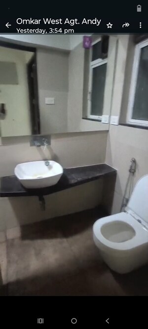 Bathroom in 2 BHK Apartment at Omkar Meridia, Kurla West – for Rent