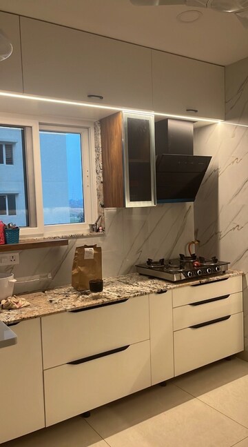 Kitchen in 3 BHK Apartment at Aparna Sarovar Zenith, Nallagandla – for Sale