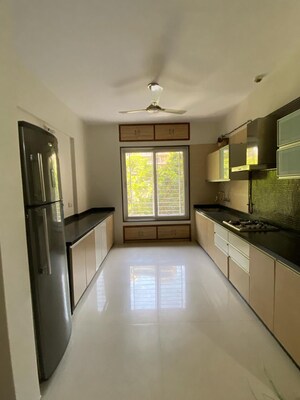 Kitchen in 3 BHK Apartment at Nyati Windchimes, Mohammadwadi – for Rent