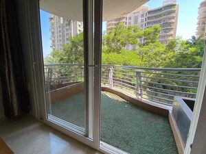 Balcony in 3 BHK Apartment at Nyati Windchimes, Mohammadwadi – for Rent