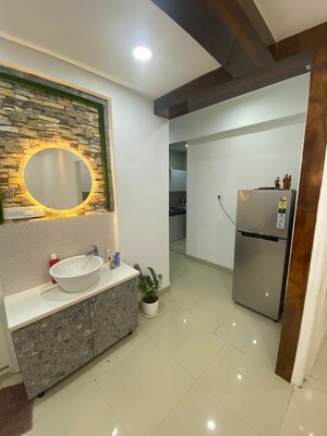 Bathroom in 2 BHK Apartment at Jains Carlton Creek, Manikonda – for Rent