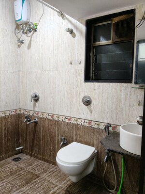 Bathroom in 1 BHK Apartment at Krishna Galaxy Santacruz, Santacruz East – for Rent