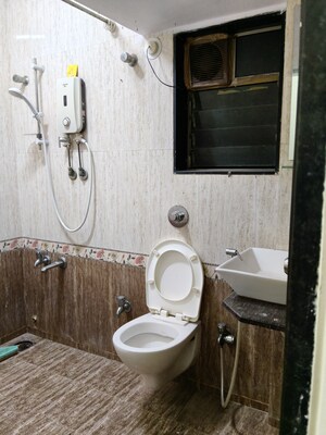 Bathroom in 1 BHK Apartment at Krishna Galaxy Santacruz, Santacruz East – for Rent