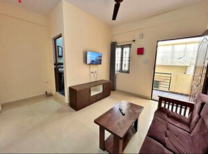 Living Room in 1 BHK Apartment at Whitefields – for Rent