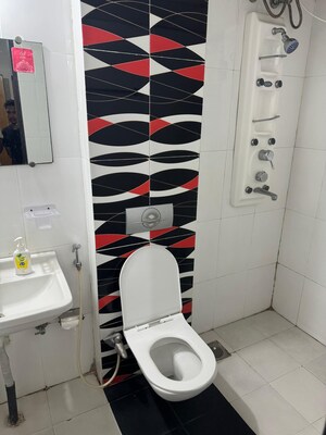 Bathroom in 3.5 BHK Apartment at Magarpatta Laburnum Park, Hadapsar – for Sale