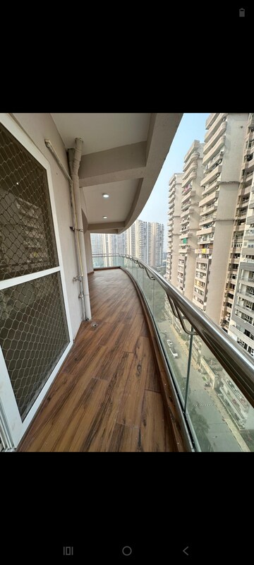 Balcony in 3.5 BHK Apartment at Supertech ORB, Sector 74 – for Rent