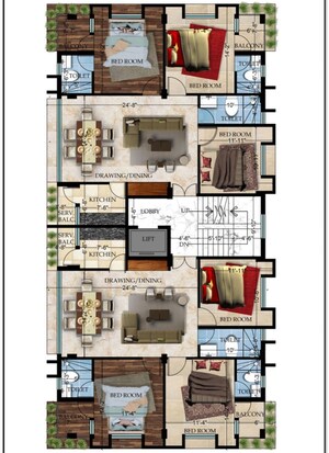 3 BHK Apartment – Exterior View View at New Alipore - for Sale