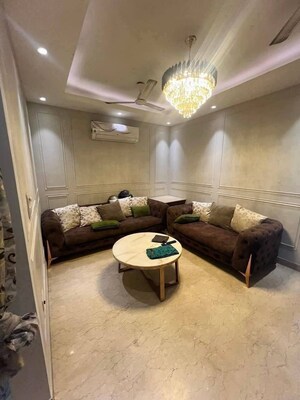 Living Room in 1 BHK Builder Floor at Chattarpur – for Rent