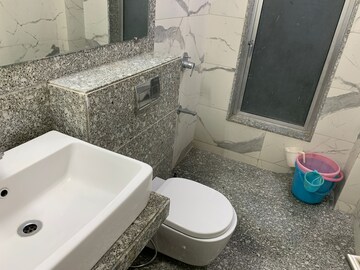 Bathroom in 1 BHK Apartment at Vihang Valley Phase 3, Kasarvadavali – for Rent
